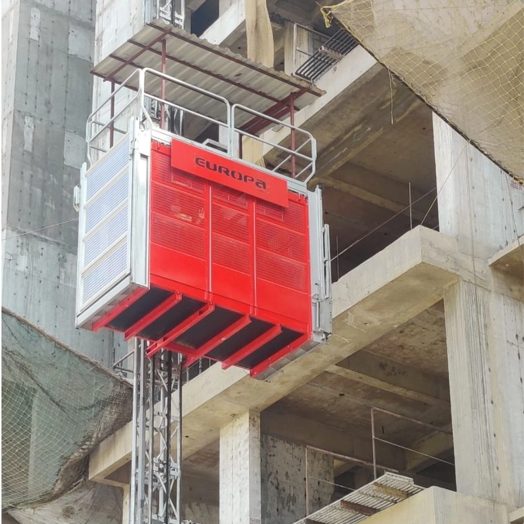 Single Cage Passenger Cum Material Hoist