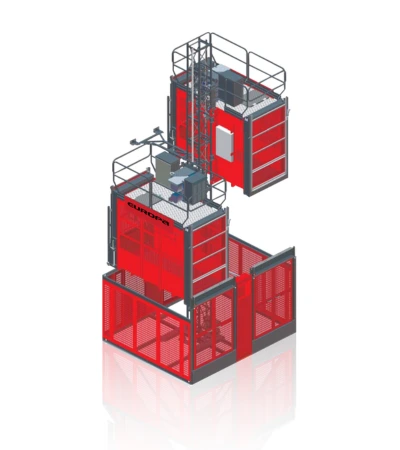 Twin Cage Passenger Cum Material Hoist